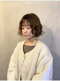 外国人風ボブパーマ