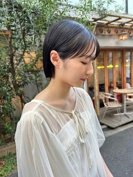 バートランド 白楽(Bertland) 島田/耳かけミニボブ 白楽 サイドバング 髪質改善 縮毛矯正 大人