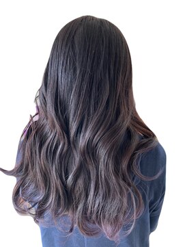 ヘアーズファイン(hair's fine) 大人可愛いブリーチなしラベンダーグレージュロング