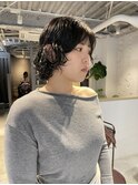 山本/ウルフパーマレイヤーカット顔周りパーマ暗髪20代吉祥寺