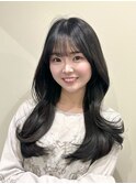 韓国風/レイヤー/小顔/前髪カット/髪質改善/グレージュ/透明感