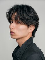 レタッチ バイ フィフス 天神大名(RETOUCH by fifth)&nbsp;天神フェザーパーマセンターパートウルフカットニュアンスパーマ