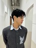 カット+フェザーパーマ+bykarteトリートメント