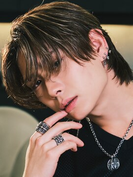 アンサー 渋谷(ANSWER) メンズバレイヤージュハイライトセンターパート