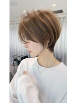 バンプ ギンザ(BUMP GINZA)&nbsp;30代40代50代ショート似合わせ白髪ぼかし前髪あり髪型