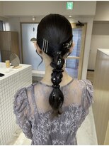 ノイエ 原宿 北参道(NoIE) カチモリ/シニヨンヘア/ヘアセット/編み下ろし/結婚式