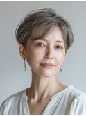 クラゲヘアー/小顔/ココアベージュ/オリーブグレー/川西