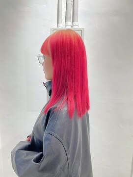 ミュー(Mu) ルーツカラー　デザインカラー　黒染め剥がし