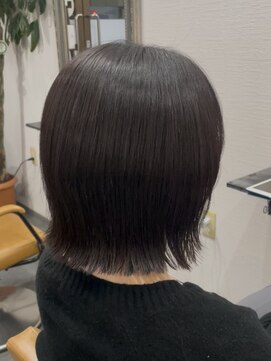 ベースヘアーデザイン(BASE HAIR DESIGN) 透明感カラー くびれボブ  レディース 宇都宮