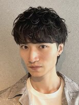 ブルニール 中崎町(BLEUNIR) シャドウパーマ 無造作 韓国メンズ シースルーマッシュ