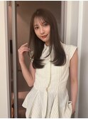顔周りレイヤーカットべージュカラーくびれレイヤーカット