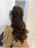 ブリーチなしカラー/ヘアアレンジ/ヘアセット/福岡/10代20代30代