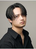 大人スリックパート MEN’S HAIR/リバースセンターパート/表参道
