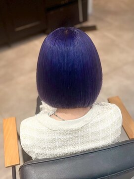 リアンバイアリュール(Lian by Allure) 透明感寒色カラー ブリーチダブルカラーダークパープル