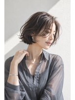 アッシュ 学芸大学店(Ash) ショートボブ/大人女性/ダークモカ/白髪ぼかし/脱白髪染め