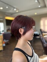 トゥファインラックス(toofineLuxe) 艶髪レッド×ショートヘア