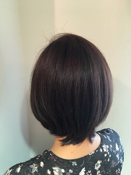 パティオンツー(PATIONN2) えり足を残したトップふんわりボブ弱酸性ストレートでまとまり感