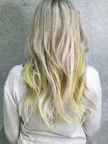 フリーラ 表参道(freera)&nbsp;【freera阿部】ミルクティーベージュブリーチ イエローエクステ