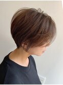 【mag  ginza】横顔美人な丸みショートボブ×ハイライト