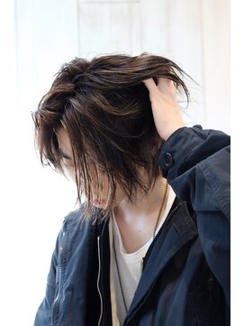 ネイビー(NAVY) ワックスなし かき上げるだけでサマになる ハイライトミディアム