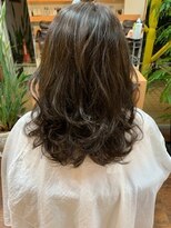 ミオ パーチェ ヘア(mio pace hair) セミロングレイヤースタイル【ディープアッシュ】