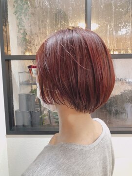 ニット 銀座(knit) Aラインボブ/マロンベージュ/ニュアンスマッシュ[銀座/knit銀座]