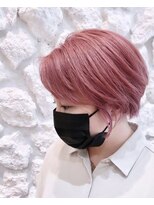 モアナ バイ ヘッドライト 武蔵小杉店(Moana by HEADLIGHT)&nbsp;Moana【武蔵小杉】#ハンサムショート#ダブルカラー#ピンク