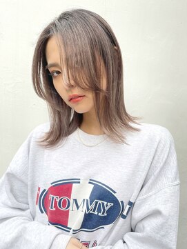 トルネード(TORNADO) 外国人風エアタッチバレイヤージュ グレージュミルクティーt1126