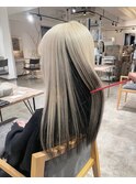 ホワイトベージュインナーカラーブラック