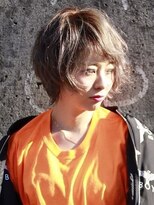 イコール 船橋(equal)&nbsp;シアーベージュオリーブカラークールショートレイヤーボブルフ