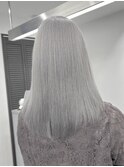 透明感シルバーカラー【ケアブリーチ、池袋】