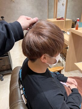 ジールサロン 阿見店(ZEAL SALON) メンズハイトーンでミルクティーベージュ