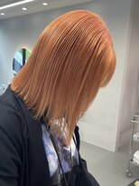 ソル オモテサンドウ 表参道 青山(SOL . OMOTESANDO)&nbsp;ダブルカラーオレンジベージュカラーケアブリーチレイヤーカット