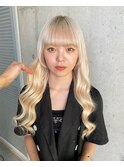 ハイトーン 金髪 エクステ 10代 20代