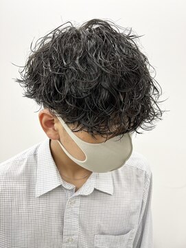 ラヴィズム 名駅店(LUVISM) 波巻きパーマメンズマッシュツイストスパイラルパーマ刈り上げ