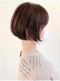 切りっぱなしボブエアリーロング美髪ピンクブラウン[大宮]