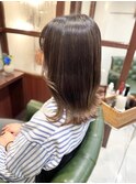 外はねサラツヤ髪ナチュラルシースルー前髪