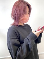 テーラヘアー 土気あすみが丘店(TELA HAIR)&nbsp;ボブウルフ×チェリーピンク