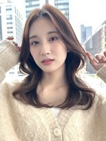 バイオレットジェム(Violet`jem)&nbsp;10代20代30代40代レイヤーカットくびれヘアーマロンベージュ