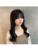 黒髪ロング10代20代プルエクステ名古屋美容室