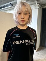 ソイ 下北沢(soi)&nbsp;【White】ボブ_ホワイトカラー_ケアブリーチ_センターパート