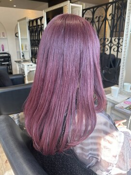 アクトエスポワール(Act espoir) ピンクカラー×レイヤーカット