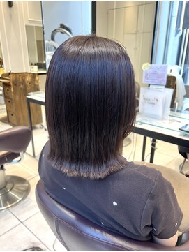 ネオリーブギンザ 銀座店(Neolive GINZA) ラベンダーカラー ボブ 【銀座】福田