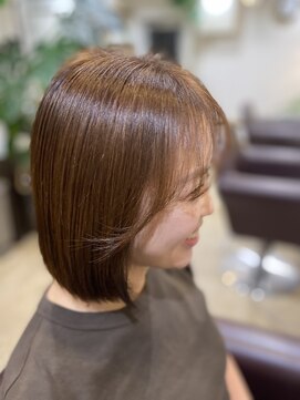 プラウドヘアー(Proud hair) 切りっぱなし風パッツンボブstyle…ー★