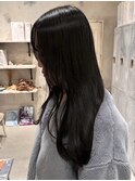 ブルーブラックブリーチグレージュ髪質改善トリートメント30代