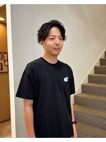 オリジン サロン(THE ORIGIN'S SALON) 波巻きセンターパートパーマ/メンズカット