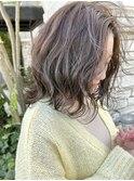 ブリーチなし◎透けるグレージュ