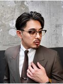 ハーフバックハイライトスパイラルパーマ波巻きパーマ