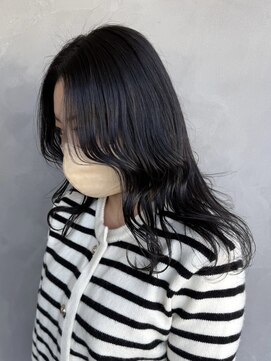 クララジャパン ナベシマ(CLALA JAPAN Nabeshima) ブルーブラック　透明感カラー　艶髪　ハイライト