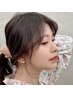 カット＋顔まわり縮毛矯正＋オージュア1STEP TR ￥13200［縮毛矯正/一社］